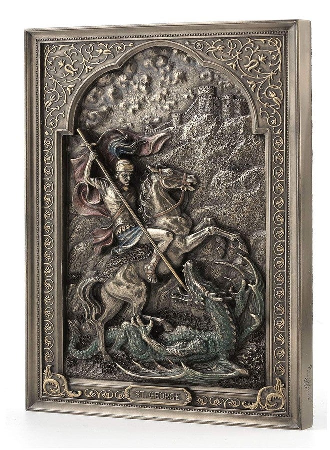 Veronese Design Saint George Dragon Slayer Wall Plaque - Image 2