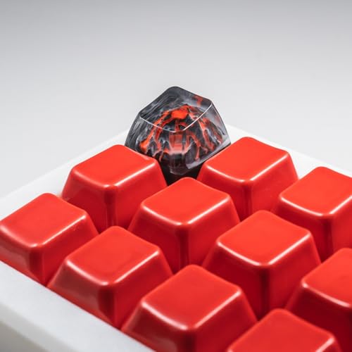 REDQIN ULTRAEQUIP Artisan Keycaps - Epoxy Resin Handmade Keycaps ESC Repalce Key Custom 1U SA Profile fit MX Switches for Mechanical Keyboard (Famous Landscape Series - St.Helens Volcano) - Image 4