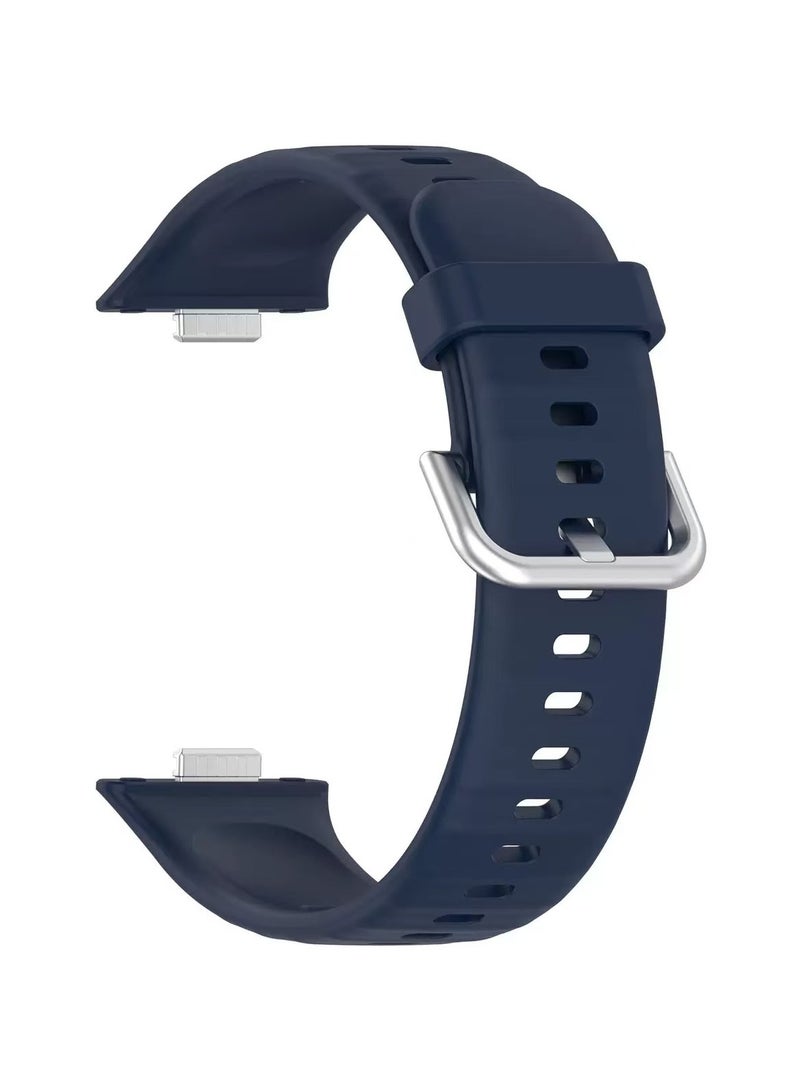 AJKMEN Wristband Compatible with Huawei Watch Fit 3 /Fit 4/Fit 4pro Strap Silicone Sports Band Replacement Strap Blue - Image 2