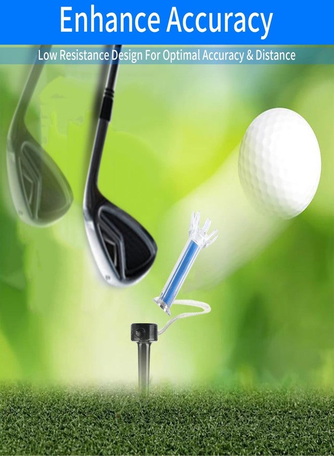 Patravious Magnetic Plastic Golf Tees, 5 Pcs Professional Long Golf Tees 3 1/2, Premium 8 Prongs Design Enhanced Durability & Stability, Precision Height Markers for Perfect Trajectory, Golf Accessories for Men - Image 3