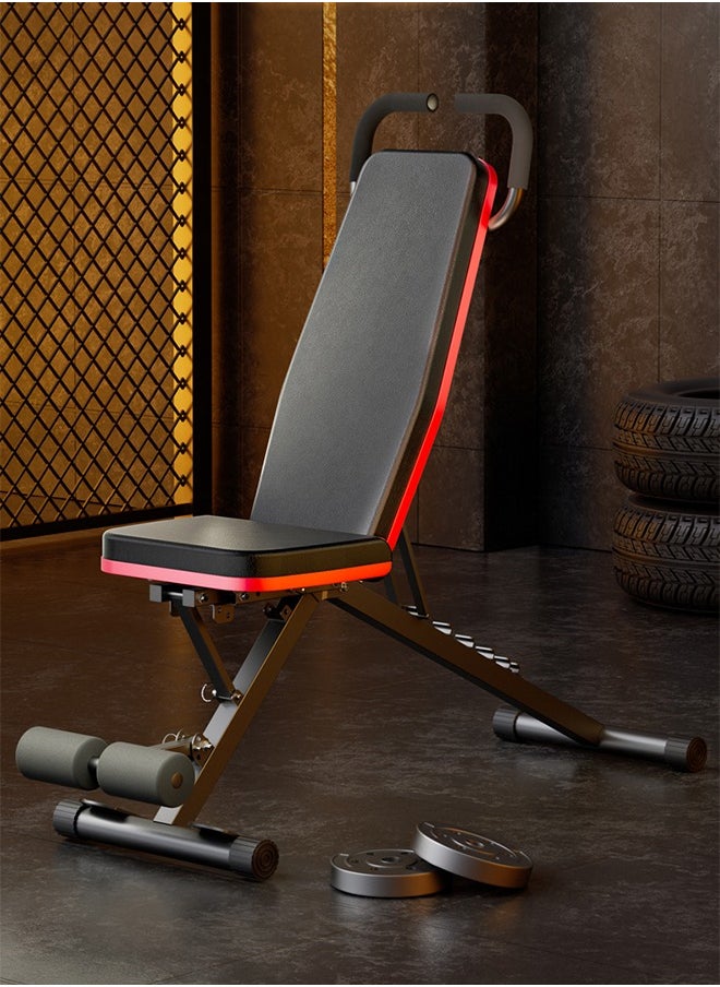 Snooe - Adjustable Weight Bench, Strength Training Bench Foldable Incline Decline Bench for Full Body Workout Bench Press for Home Gym - Image 1