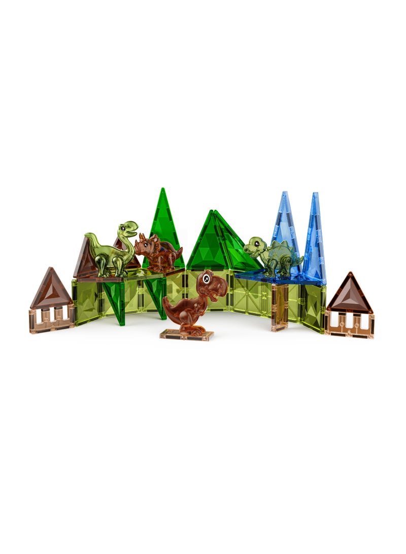 Magnetic Fields-Dinosaur 3D Diamond Magnetic Tiles set-30 Pcs - Image 2