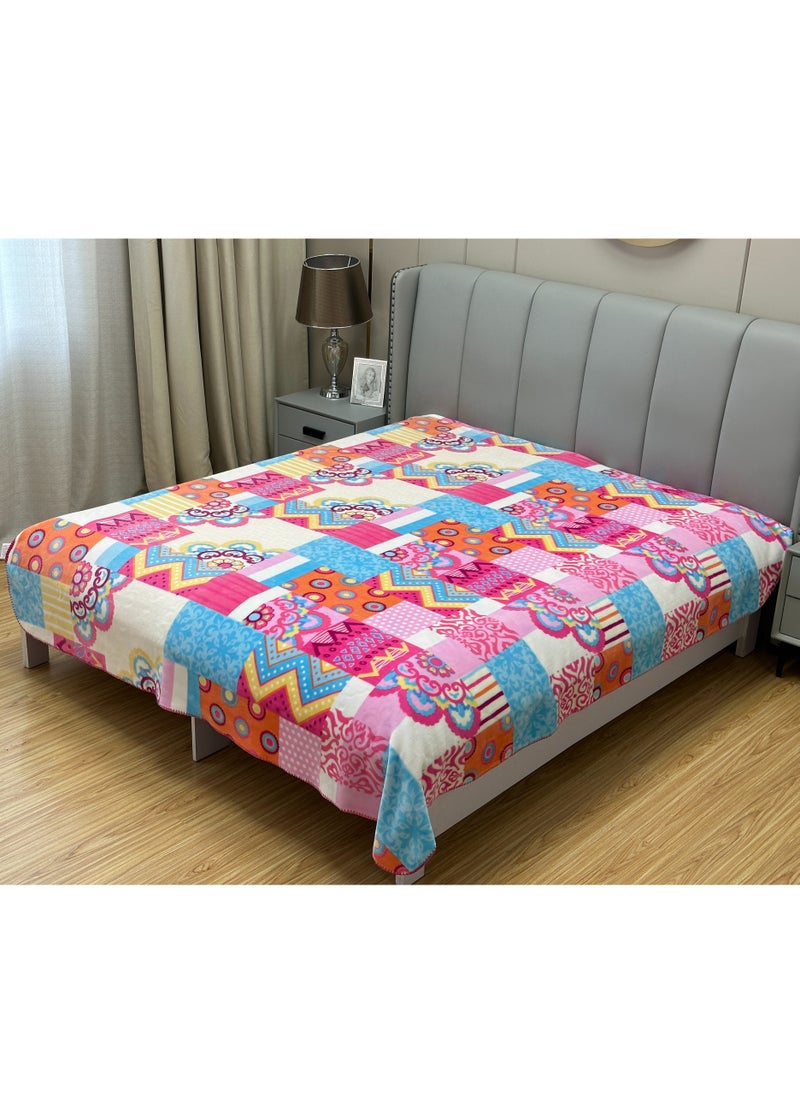 Stargold - Single Ply Premium Cloudy Blanket 2 Side Separate Design 100% Polyester SPUN YARN Obtained from Virgin Polyester Which is Suitable for winter and Rainy Season 220X240CM 11LBS - Image 1
