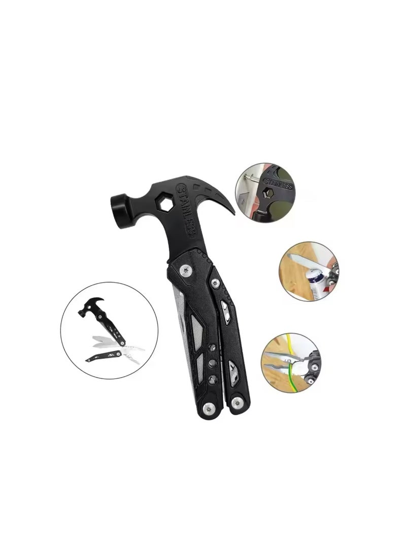 BLUE CORAL Multifunctional Hammer Folding Pliers Wrench Screwdrivers Bottle Opener Combination Hand Tools For Outdoor Survival Camping  - Image 5