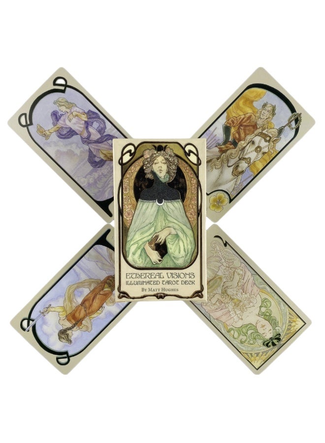 NIBEMINENT The ethereal visual illumination of the Tarot Deck 80 Oracle English visual divination version board game - Image 1