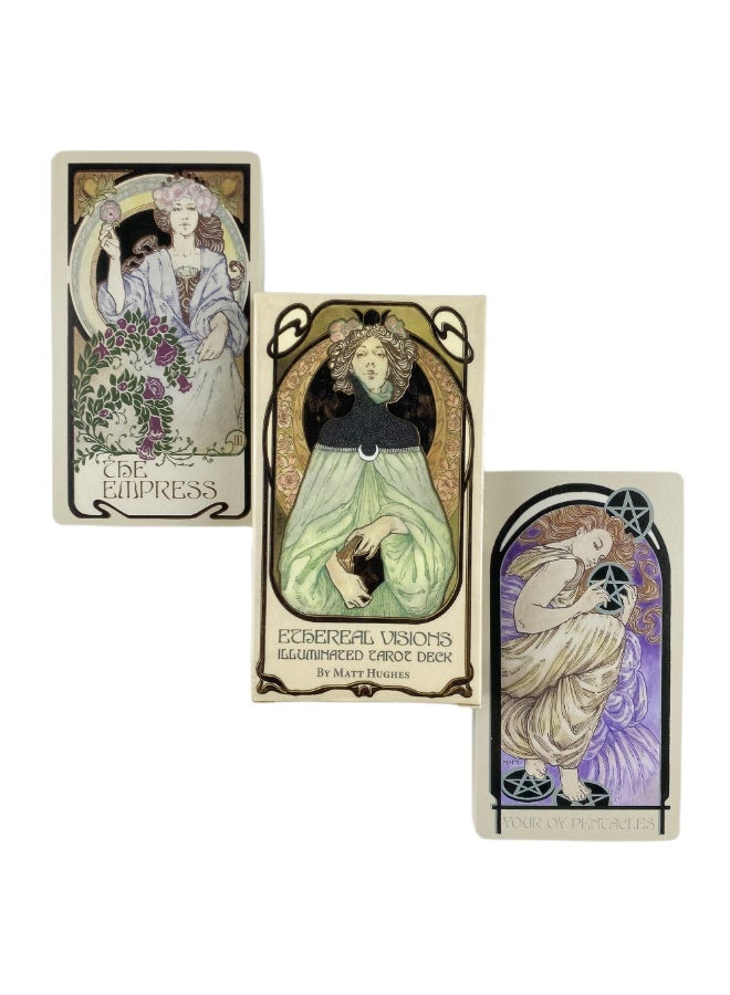 NIBEMINENT The ethereal visual illumination of the Tarot Deck 80 Oracle English visual divination version board game - Image 4