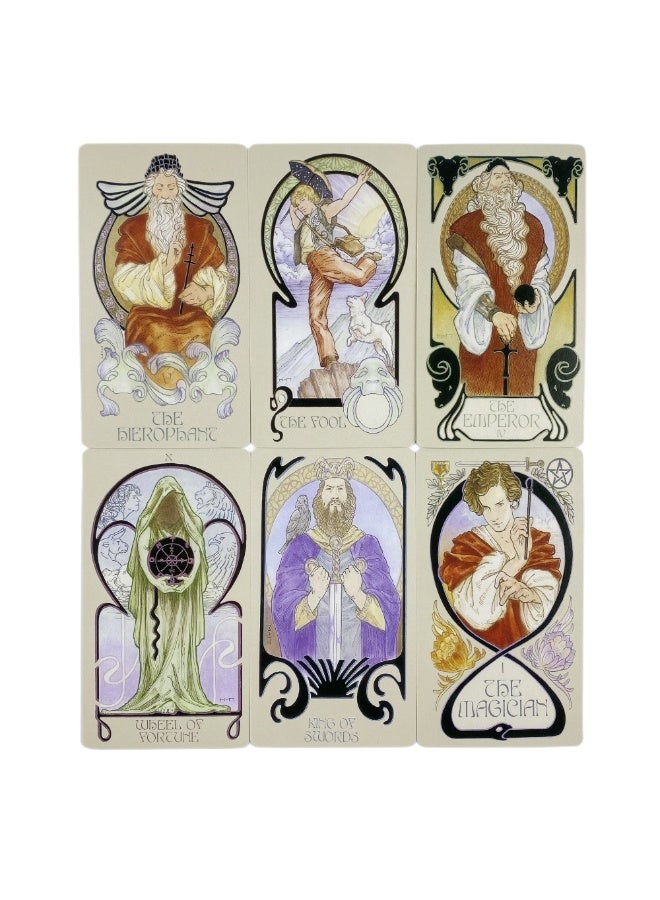 NIBEMINENT The ethereal visual illumination of the Tarot Deck 80 Oracle English visual divination version board game - Image 3