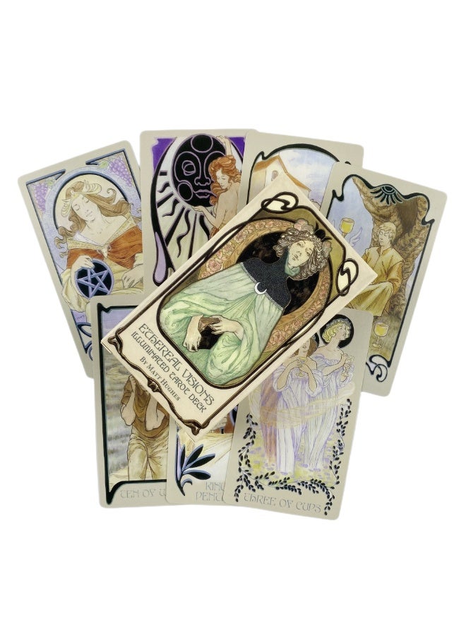 NIBEMINENT The ethereal visual illumination of the Tarot Deck 80 Oracle English visual divination version board game - Image 5