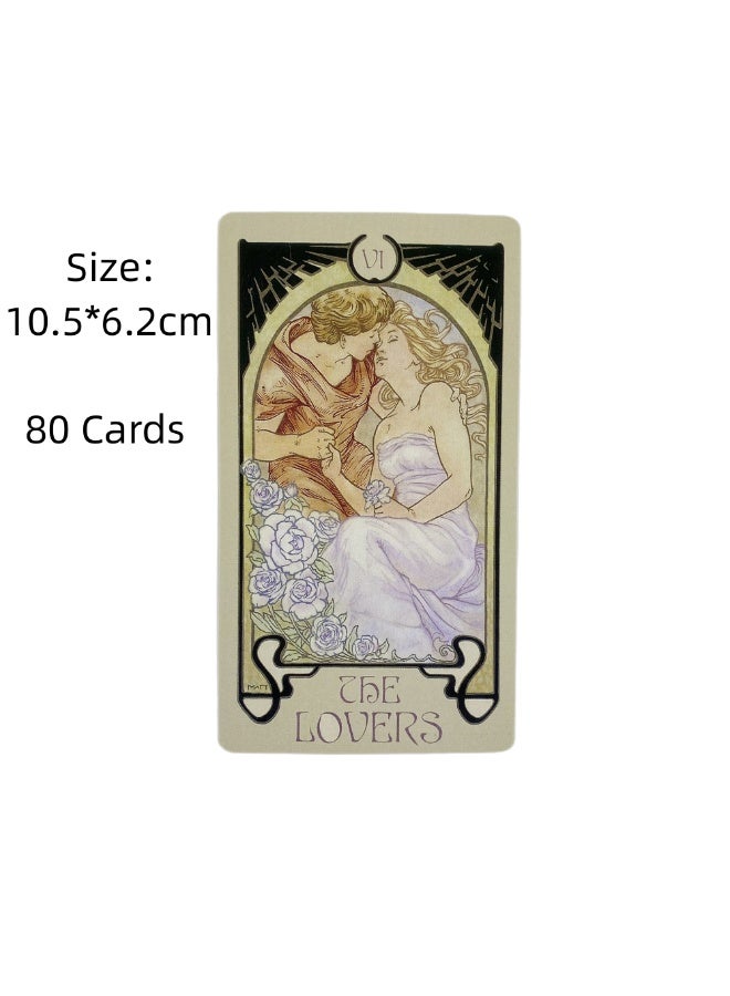 NIBEMINENT The ethereal visual illumination of the Tarot Deck 80 Oracle English visual divination version board game - Image 2