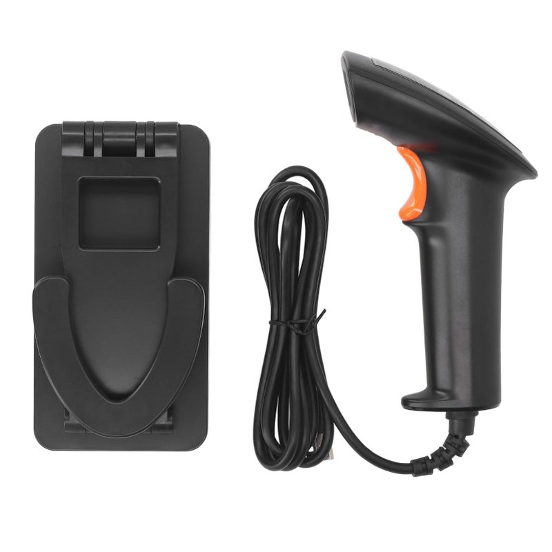 Handheld 1D 2D Barcode Scanner USB Wired Plug and Play with Stand for Warehouse Supermarket - Image 2