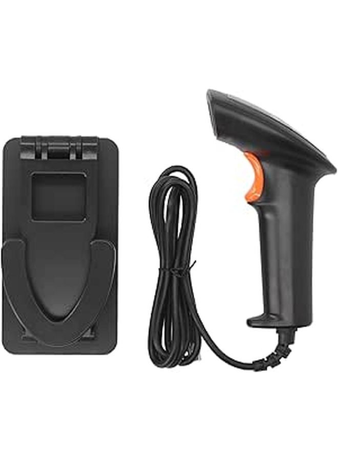 Handheld 1D 2D Barcode Scanner USB Wired Plug and Play with Stand for Warehouse Supermarket - Image 1