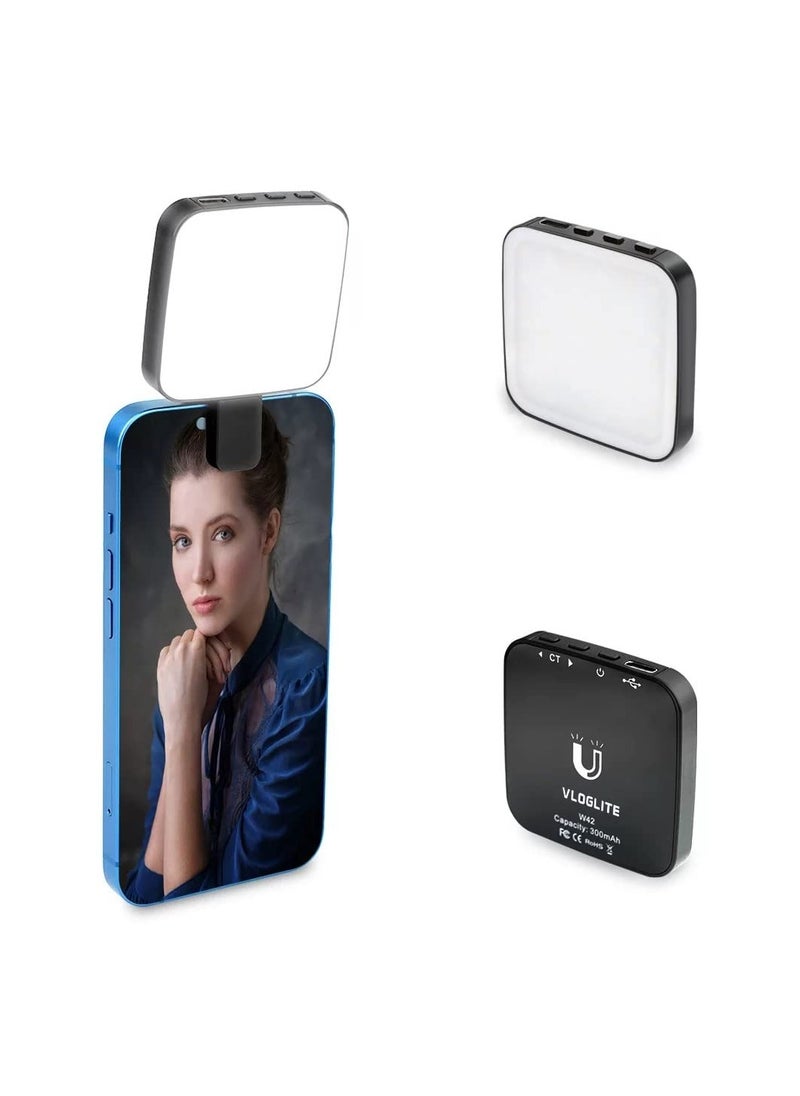 KASTWAVE - Magnetic Selfie Light, Adjustable Rechargeable LED Fill Light for iPhone 12 13 14 Series, Compatible with Live Stream, Makeup, TIK Tok, Video - Image 1
