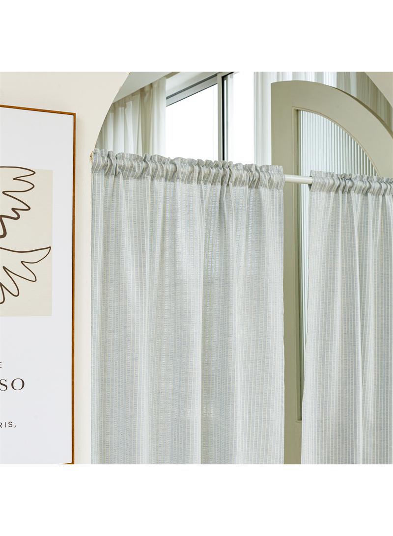 2 pcs Partition curtain kitchen tassel door curtain short curtain hanging curtain 70*140cm - Image 4