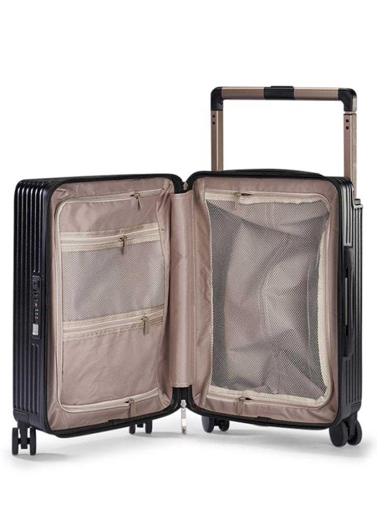 LIMRA Elegant 20-Inch Polycarbonate Cabin Luggage with Dual 360° Spinner Wheels and Modern Travel Design - Image 4