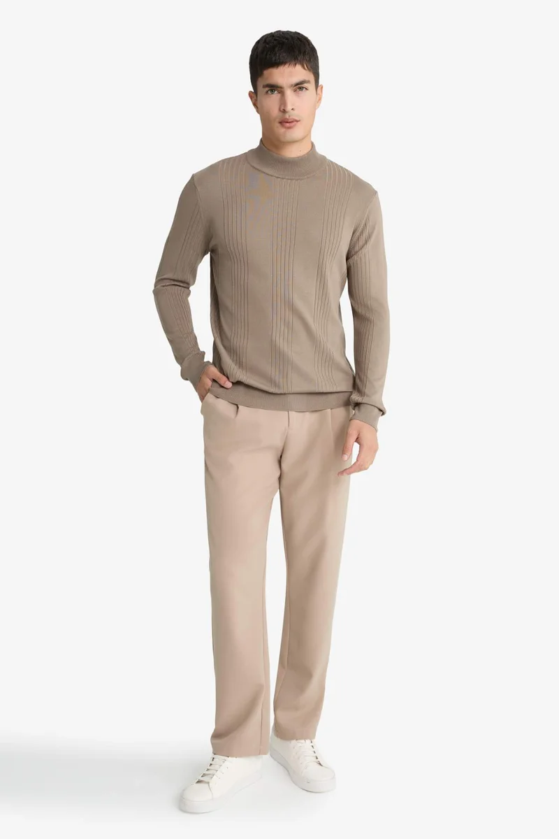 ديفاكتو Standard Fit Turtleneck Knitwear Pullover