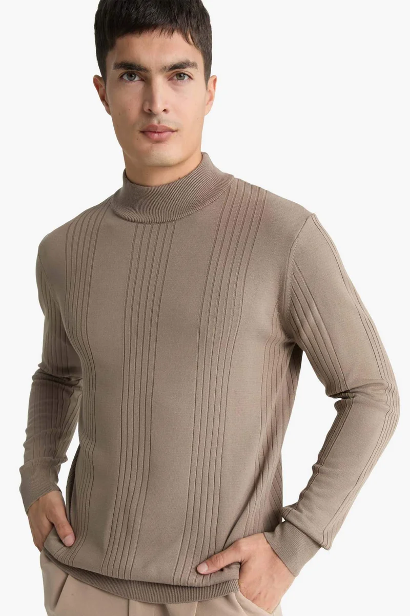 ديفاكتو Standard Fit Turtleneck Knitwear Pullover