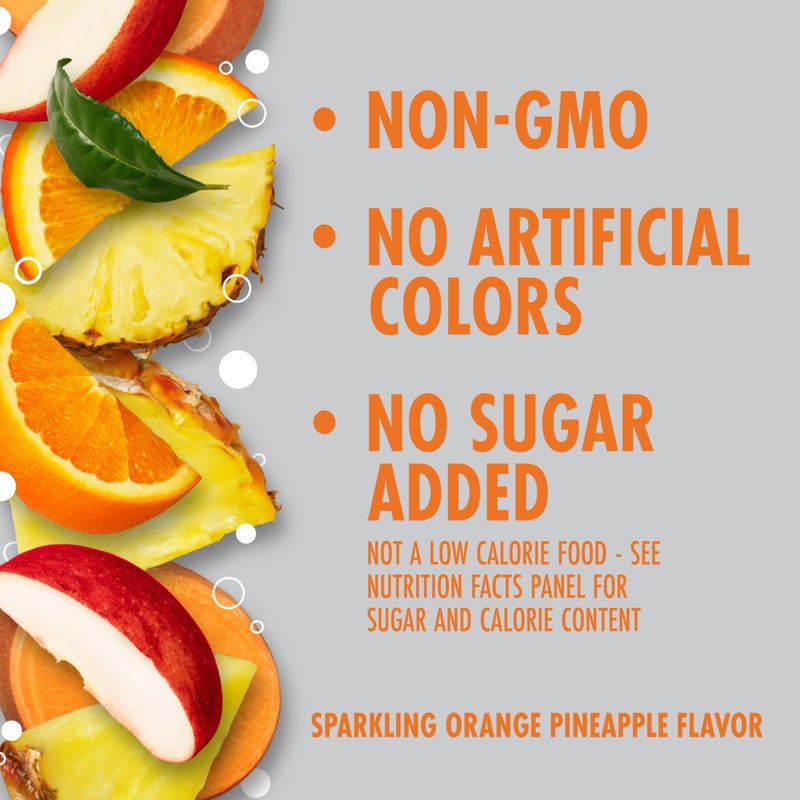 V8 +Energy Sparkling Orange Pineapple Juice Energy Drink, 11.5 fl oz Can (4 Pack) - Image 4