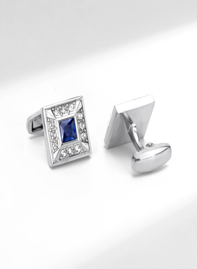 Wynameleri Cufflinks Set of 4with Rhinestones in Gift Box Stylish Design - Image 4