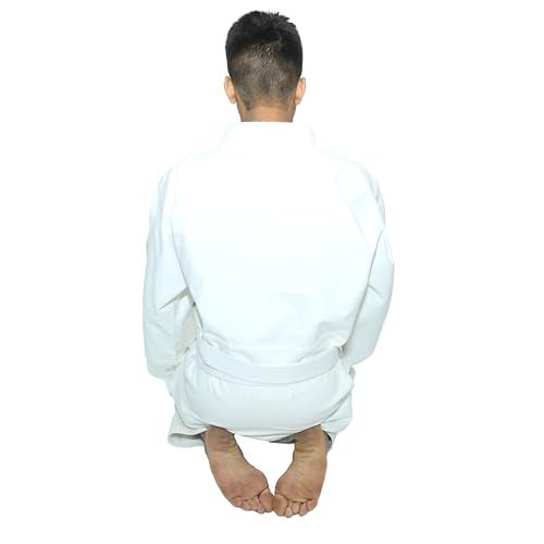 USI UNIVERSAL 417JB Judo Dress, Judo Karate Dress, Bouncer Dress Including White Belt, Canvas Weave, Poly Cotton Fabric, Traditional Japanese Pattern (Size 160cm) - Image 4