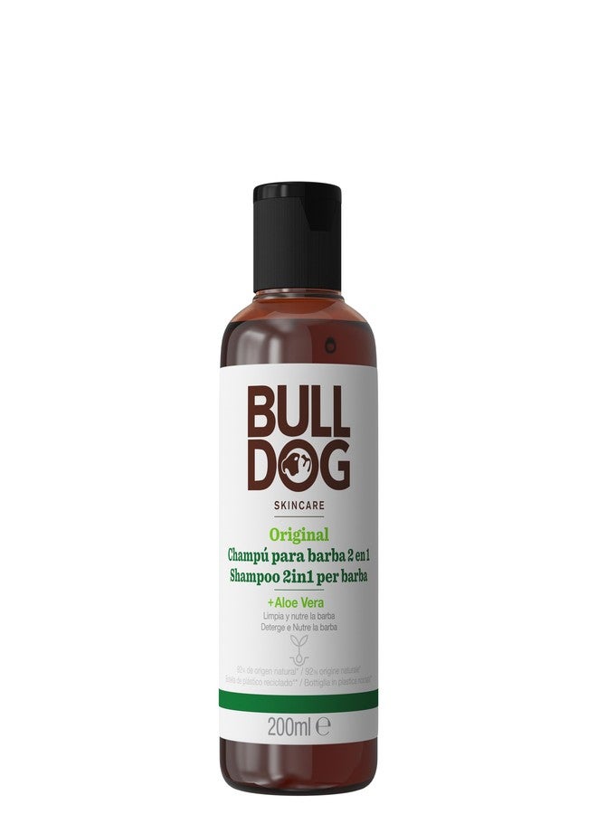 Bulldog Facial Care for Men 2 in 1 Beard Shampoo and Conditioner white - Image 1