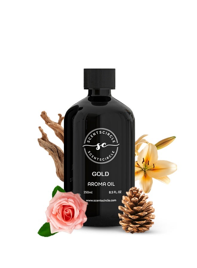 Scentscircle Gold Aroma Diffuser Oil 250ml | Premium Long-Lasting Fragrance | Scentscircle - Image 1
