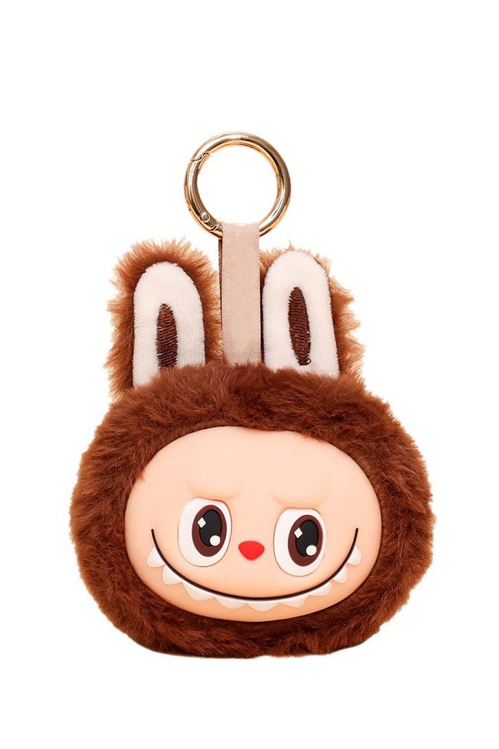 Big Head - Labubu -Vinyl Plush Keychain Simle Charm Cute Soft Toy , Perfect Gift For Boys Girls Kids Birthday Brown - Image 1