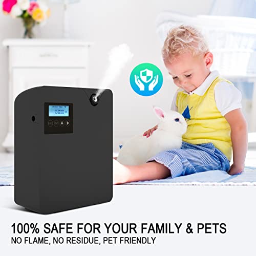 Hitish Smart Scent Air Machine for Home, Bluetooth & WiFi Hotel Scent Diffuser with Cold Air Tech, 300ML Waterless Essential Oil HVAC Scent Diffuser for Large Room, Office, Spa(Black) - Image 5