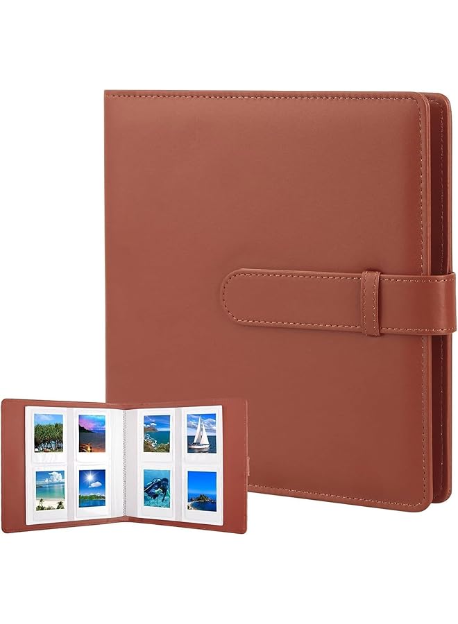 photo Album, 256 Leather Cover High Capacity albums Family Photo with Buckle Design, Waterproof Pockets Photo Album, Suitable for Anniversary, Wedding Gifts, Valentines Day Gifts