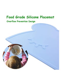 Excefore Non-Slip Silicone Placemat   Bear Kids Placemats Washable Dining Table Food Mat for Children Baby (46 * 28 cm)  - Image 3