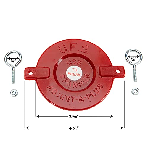 FireHoseDirect Plastic FDC Connection - Fire Department Connection Caps - Red Fire Sprinkler Covers - Fire Department Caps - 2 Pack - Image 3