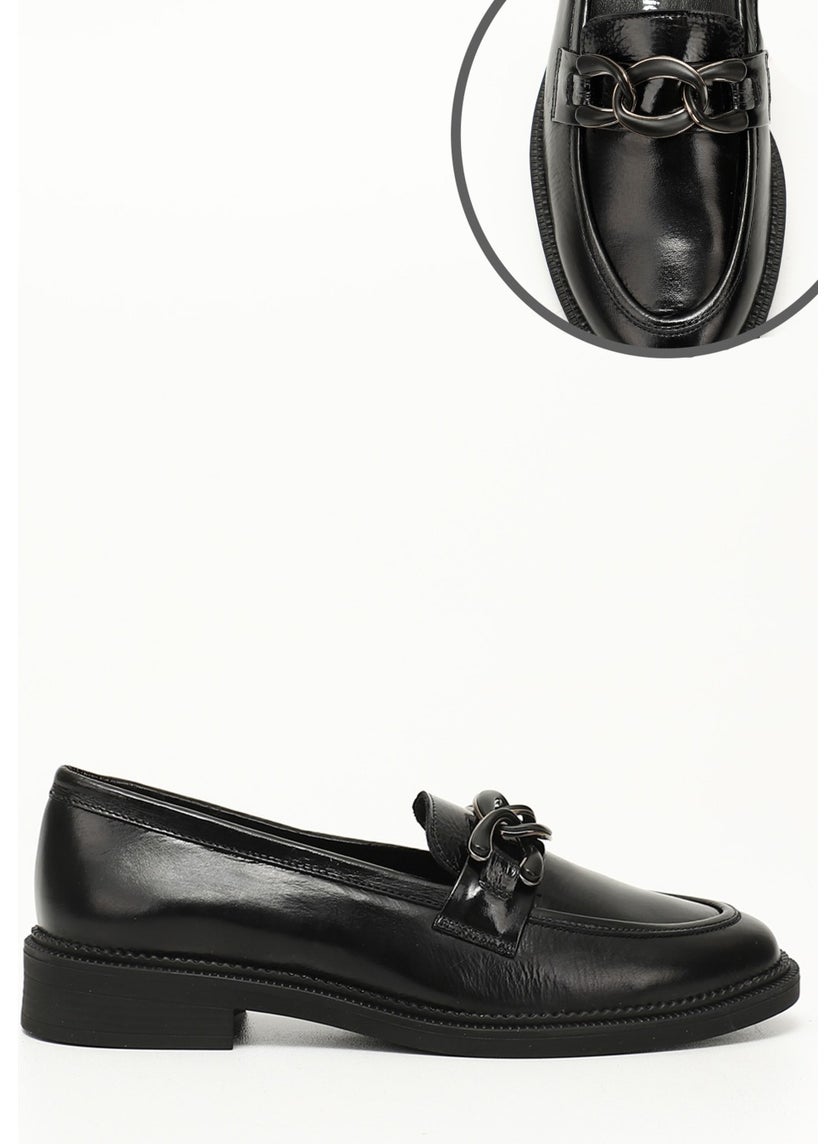 Gönderi(r) Gön Genuine Leather Round Toe Loafer Buckled Women's Casual Shoes 24272  - Image 1