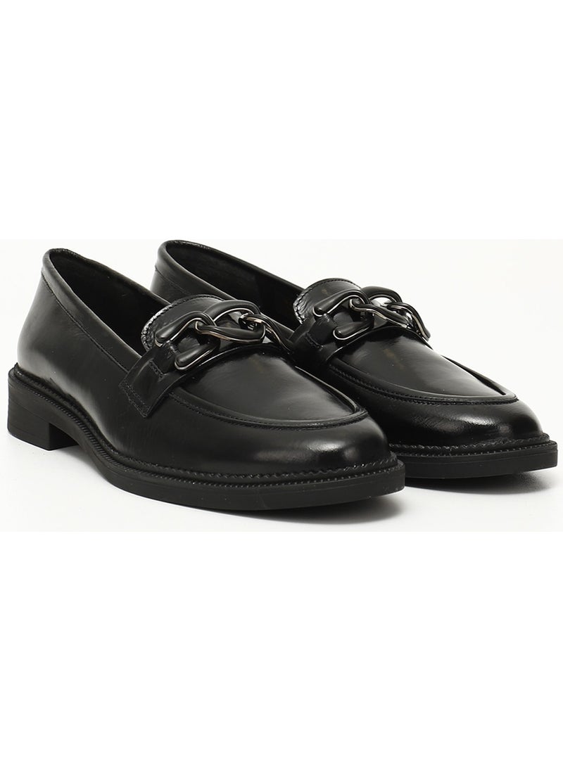 Gönderi(r) Gön Genuine Leather Round Toe Loafer Buckled Women's Casual Shoes 24272  - Image 2