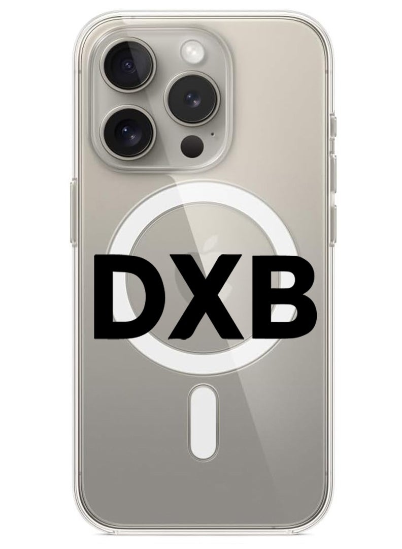 Theodor Magnetic Case for iPhone 15 Pro Max 6.7-inch Compatible with MagSafe Wireless Charging, Shockproof Phone Bumper Cover DXB Black - Image 1