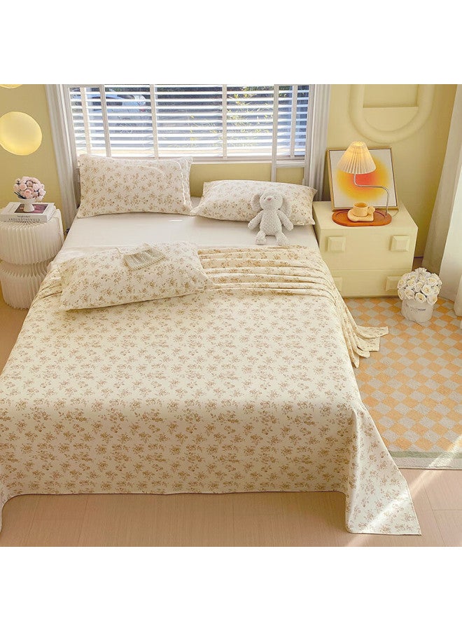 Red Bean A-class Full Cotton Co Cloth Bed Sheet Single Piece 100% Cotton Bed Cover Thick Single Double Bedspread 160*245cm Deep Autumn - Image 4