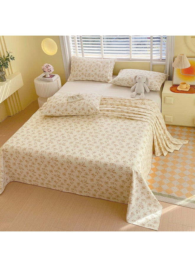 Red Bean A-class Full Cotton Co Cloth Bed Sheet Single Piece 100% Cotton Bed Cover Thick Single Double Bedspread 160*245cm Deep Autumn - Image 3