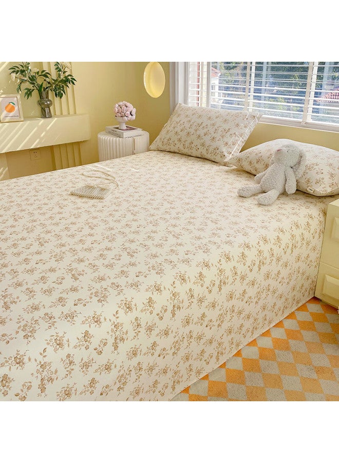 Red Bean A-class Full Cotton Co Cloth Bed Sheet Single Piece 100% Cotton Bed Cover Thick Single Double Bedspread 160*245cm Deep Autumn - Image 5
