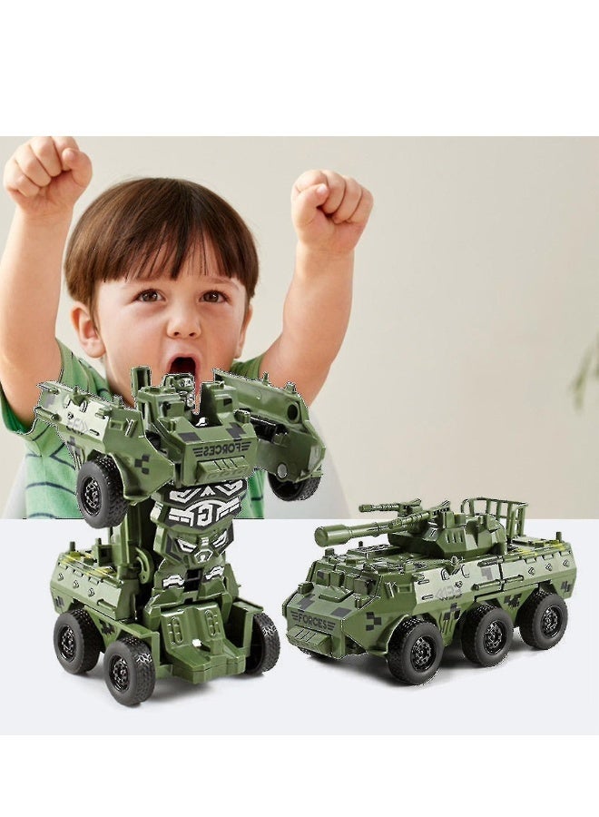 Modified Tank Fighting Vehicle Impact Transformation Car Toy  - Image 2