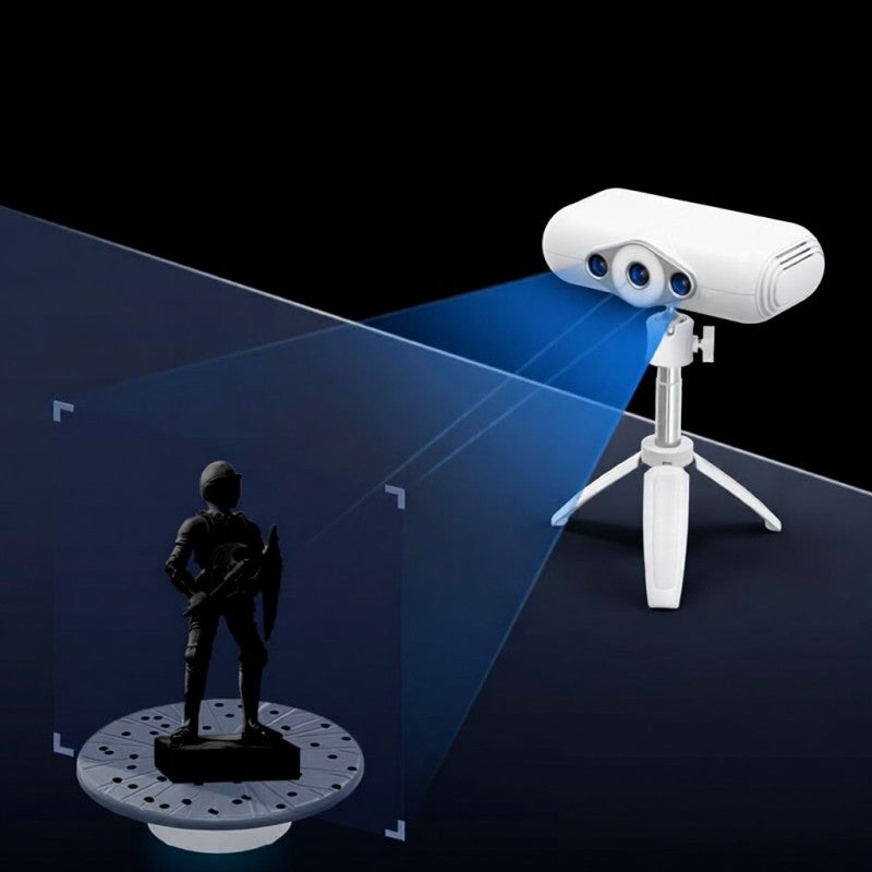 Handheld 3D Scanner: 0.05mm High Accuracy, Marker-Free Scanning, Easy One-Click Optimization for 3D Prototypes, Auto Parts and Outdoor Use - Image 2