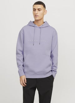 JACK & JONES Logo Print Pull Over Hoodie  - Image 1