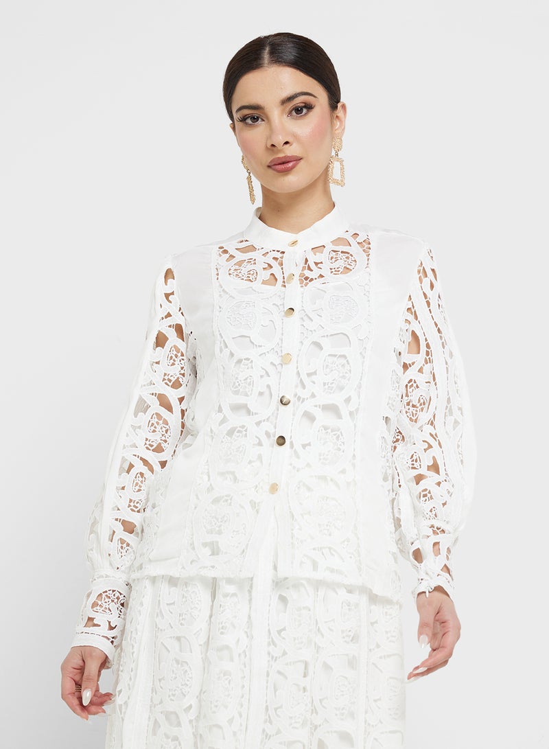 Khizana Lace Top & Skirt Set - Image 3