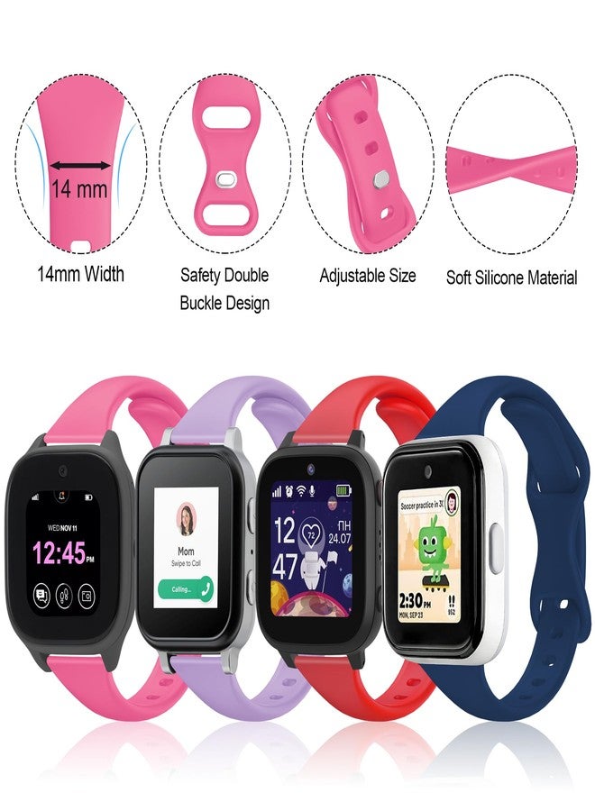 Tiorecime Slim Bands Compatible with Gizmo Watch 3 Adventure 3 2 1/Gabb Watch 3e 3 2 1/SyncUP/Cosmo JrTrack Kids Band, Soft Silicone Breathable Sport Replacement Strap (12 Pack) - Image 2