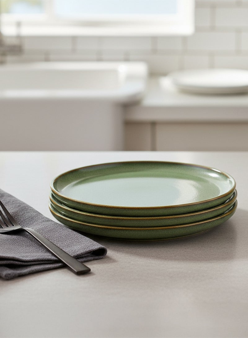 Cuisine Art Lara Stoneware Side Plate - 21cm, Light Green (Set of 6) - Image 5