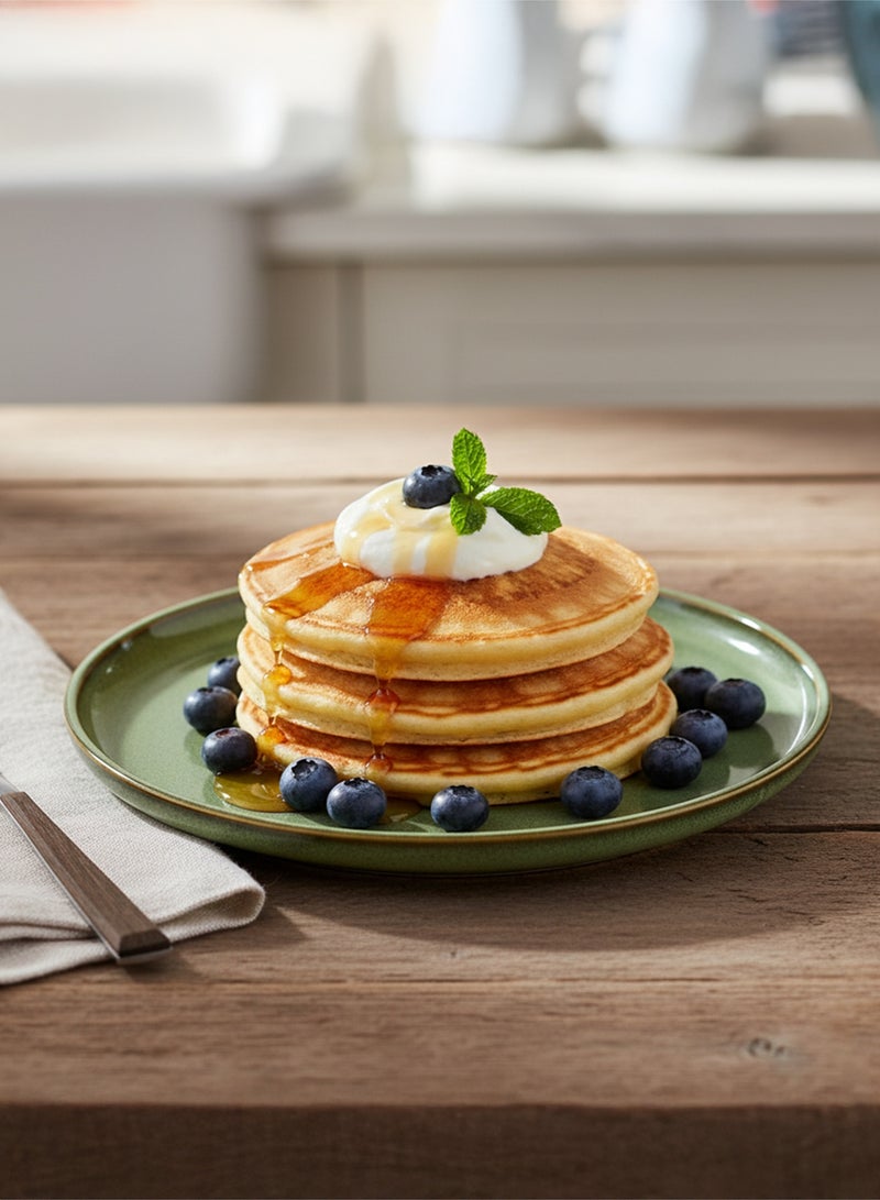 Cuisine Art Lara Stoneware Side Plate - 21cm, Light Green (Set of 6) - Image 3