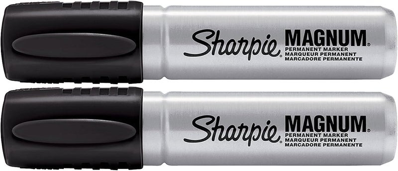 Sharpie 2 Pack 44101 Magnum Permanent Marker Black - Image 2