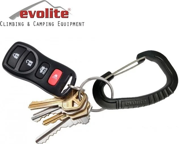 Evolite Strong Carabiner Set of 3 - Orange/grey/black