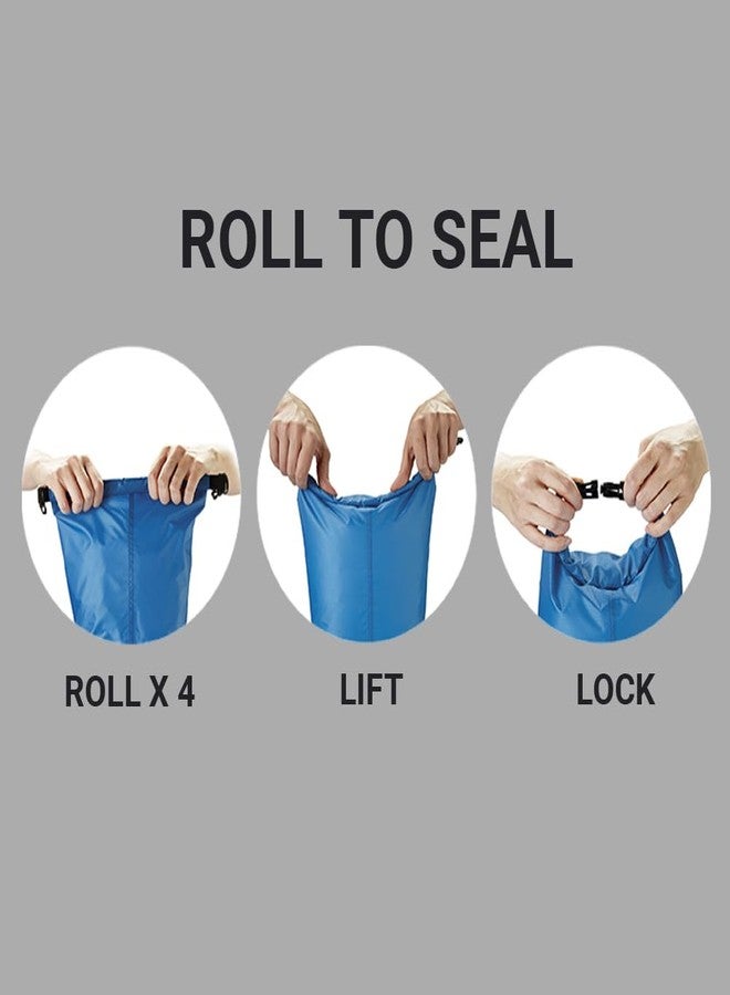 Go Travel Wet or Dry Bag, Waterproof Bag to Compartmentalize Wet Laundry and Dry Clothes, Washable, Polyester Dry or Wet Bag, Travel Essentials, Blue, 5 Liters - Image 5