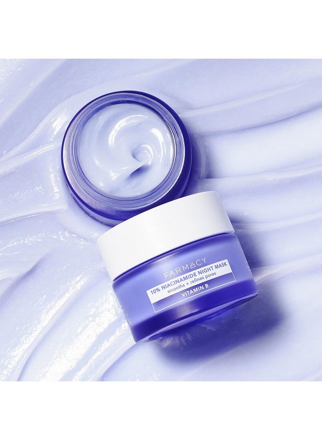 FARMACY 10% Niacinamide Facial Mask Smoothing & Hydrating Skin Care Face Mask Panthenol & Niacinamide Cream Overnight Face Mask 9 Ml - Image 2