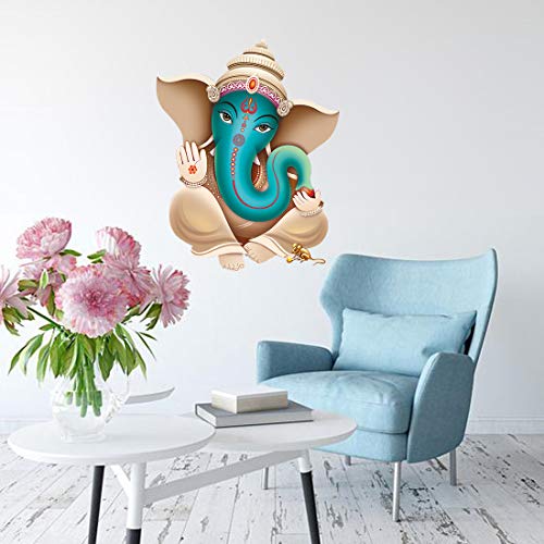 Rangoli White Glossy Vinyl Wall Sticker Premium Self-Adhesive Waterproof Decorative Wall Decal for Bedroom, Living Room, Office & Home Decoration Easy to Apply. Parent-14, Design-16 - Image 3