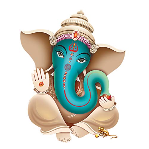 Rangoli White Glossy Vinyl Wall Sticker Premium Self-Adhesive Waterproof Decorative Wall Decal for Bedroom, Living Room, Office & Home Decoration Easy to Apply. Parent-14, Design-16 - Image 1
