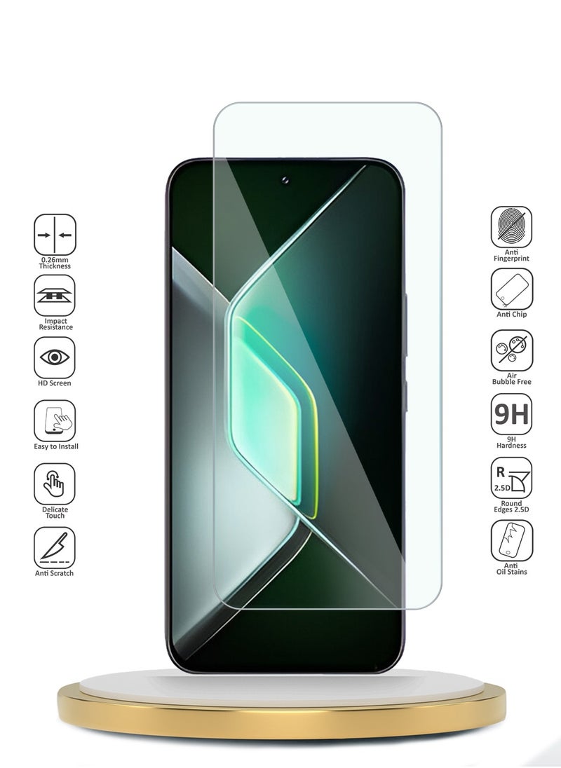 Wtech Infinix GT 30 Pro 5G 2025 WTech Premium Series Curved Edges 9H 2.5D Tempered Glass Screen Protector (MSG9CN) - Clear  - Image 2